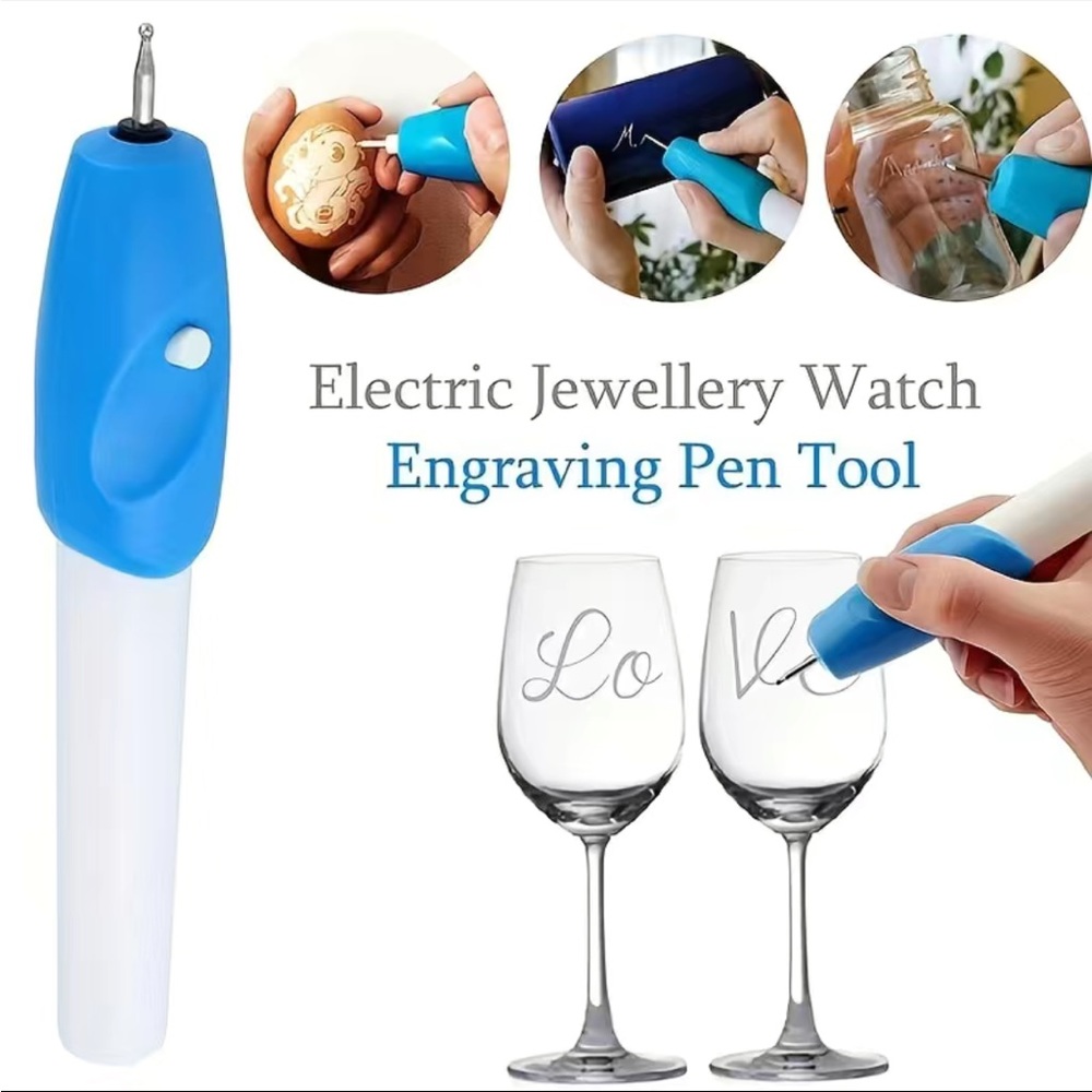 Engraving Pen with 2 Adapter Heads